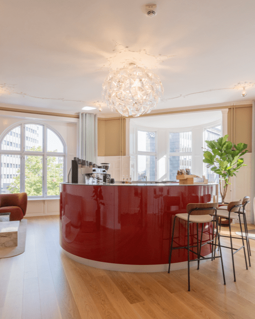 Reception/kaffebar